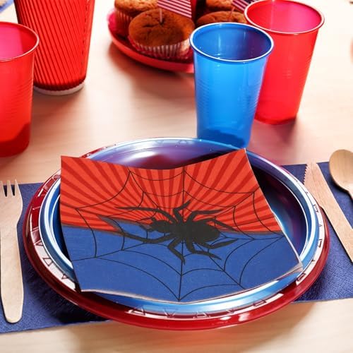 Spider Themed Recycled Paper Napkins