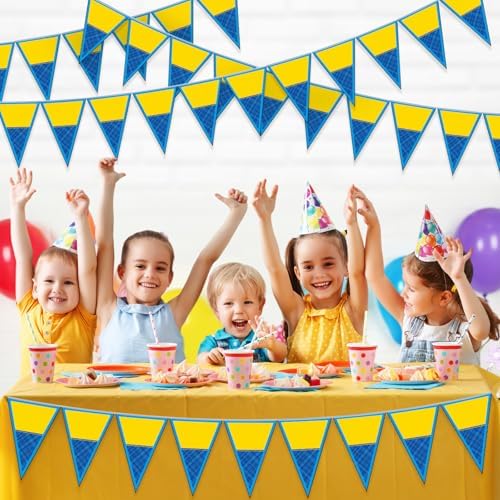 Tiamon 5 Pcs Yellow Big Eyes Birthday Decorations