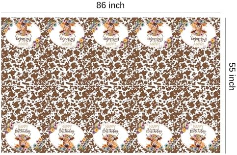 Highland Cow Party Tablecloth Set 3 Pack