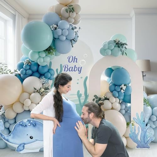 147pcs Ocean Themed Balloons Garland Arch Kit