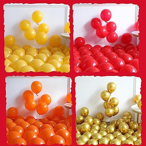 Fire Balloon Garland Arch Kit 144pcs Fire Themed Decor