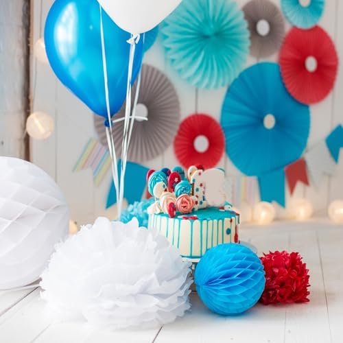 PATIKIL Paper Pom Poms Set 12 Pcs Light Pink