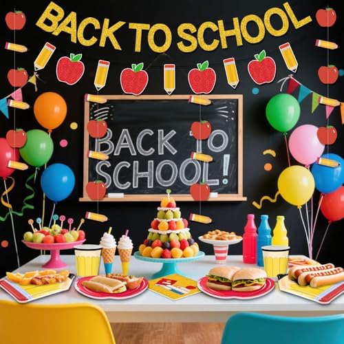 Back to School Party Set with 72 Pieces
