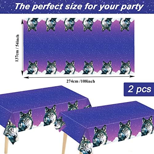 24 Guests Wolf Birthday Party Tableware Set