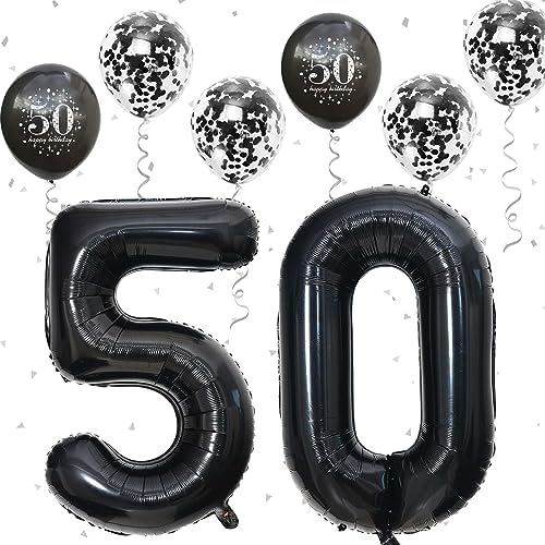 50th Birthday Balloons Decor Set for Men and Women