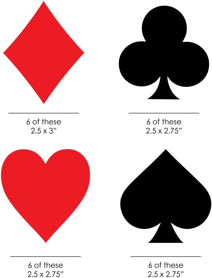 Big Dot of Happiness Las Vegas DIY Party Cut Outs 24 Count