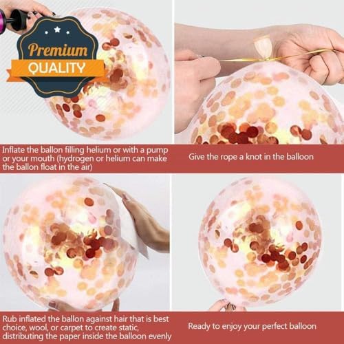 Rose Gold Balloons 14Pcs Party Decorations Wedding