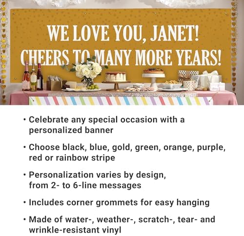 Lets Make Memories Custom Green Banner for Any Occasion