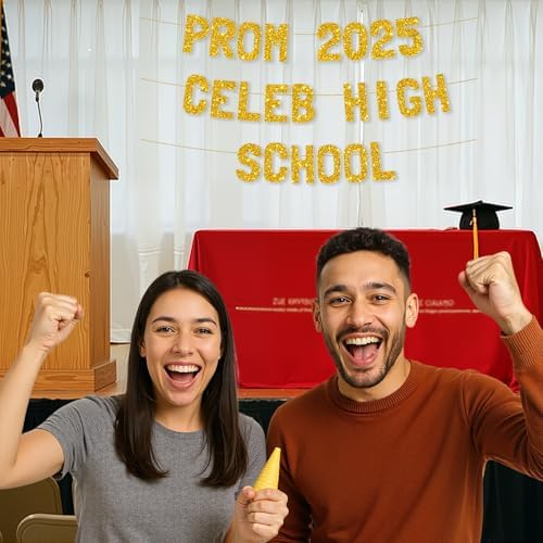 Meowoo Sparkling High School Decor Banner