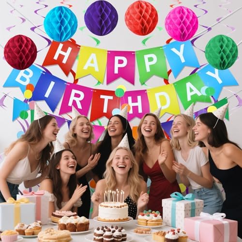 KAWKALSH Birthday Decorations Set