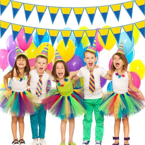 Tiamon 5 Pcs Yellow Big Eyes Birthday Decorations