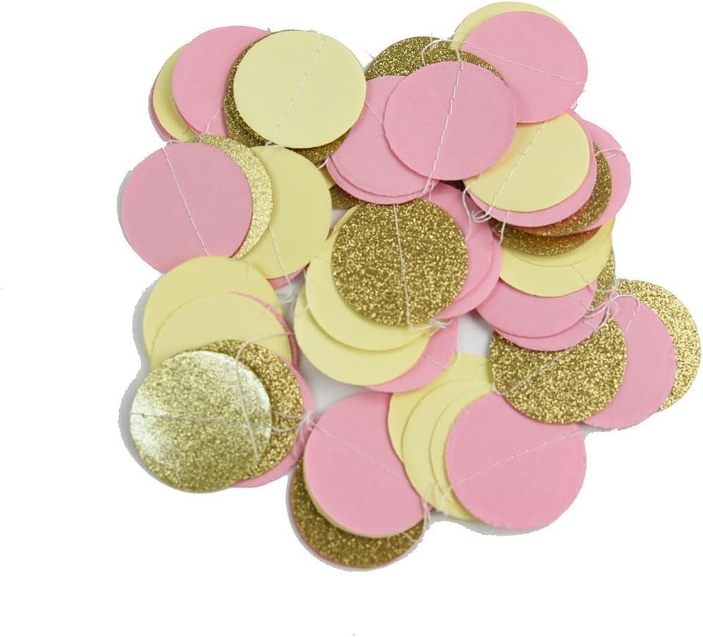 19PCS Tissue Craft Decor Kit Pink Gold Ivory