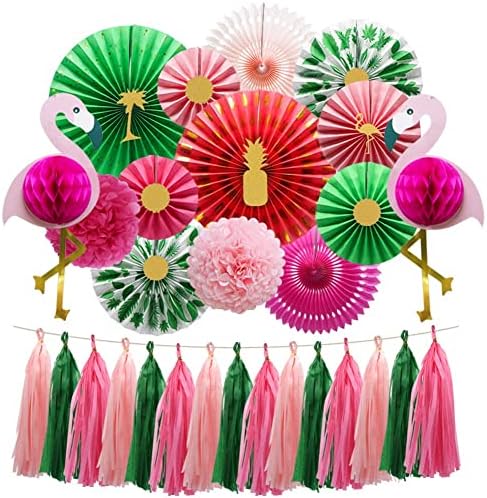 KAXIXI Tropical Flamingo Party Decor Set