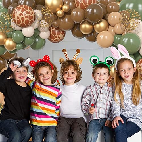 170Pcs Jungle Safari Balloons Garland Kit
