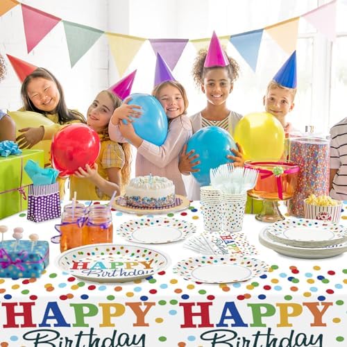 81 Pieces Rainbow Party Supplies for 20 Guests