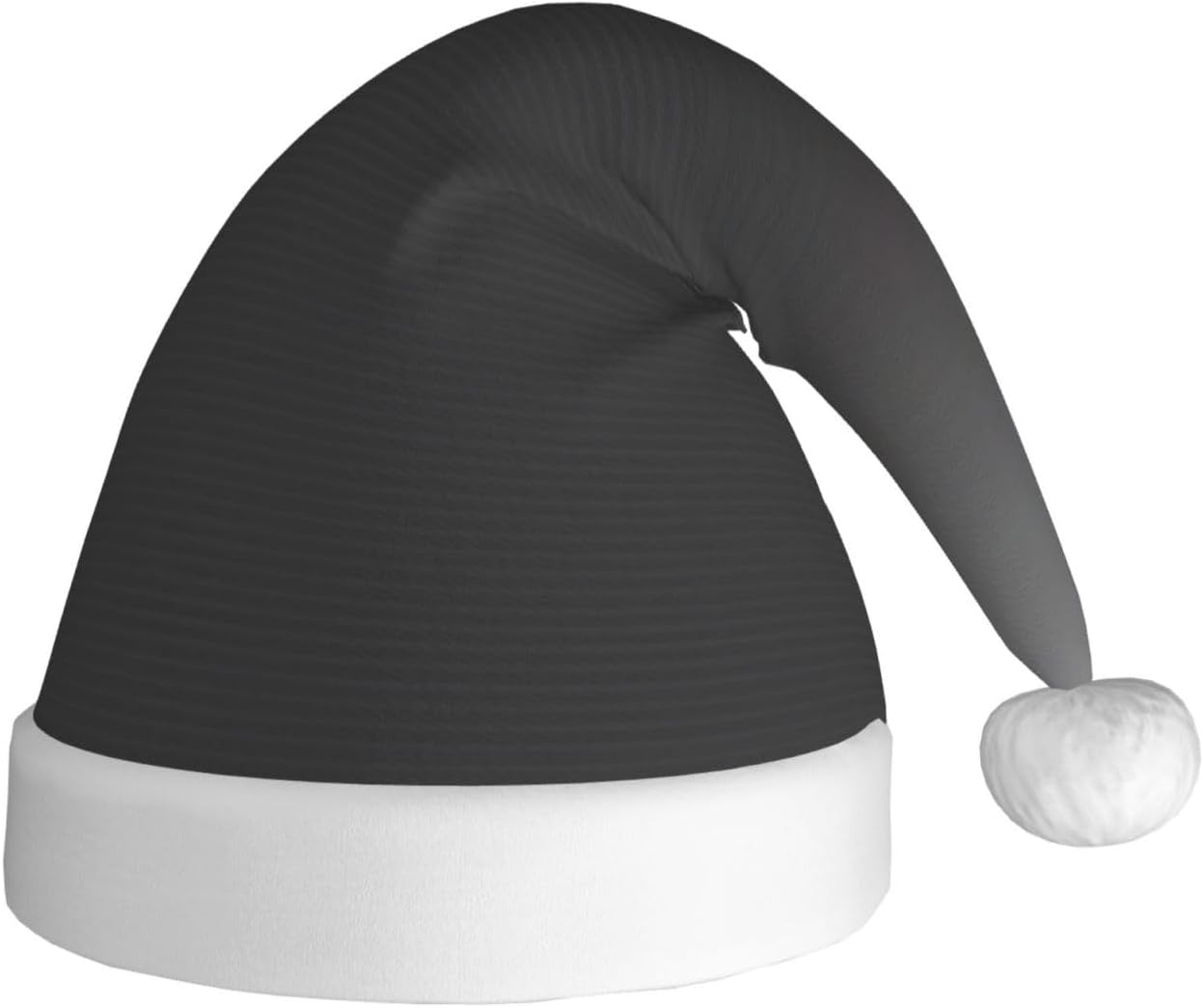 QINZHENG White to Black Santa Hat Personalized Christmas Hat for Women
