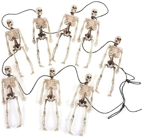 Blue Panda 6 Feet Halloween Skeleton Garland