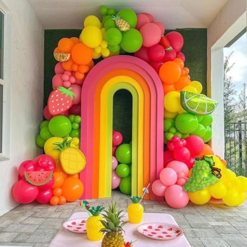 DUBEDAT Fruit Balloon Garland Kit for Birthday Party Decorations