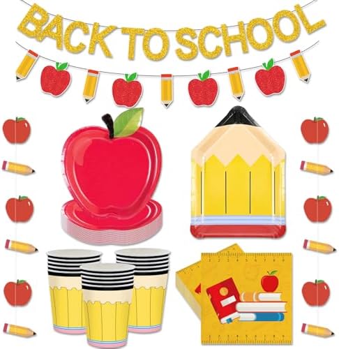 Back to School Party Set with 72 Pieces