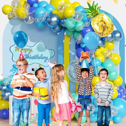 147pcs Cartoon Sponge Balloon Arch Kit Birthday Decorations