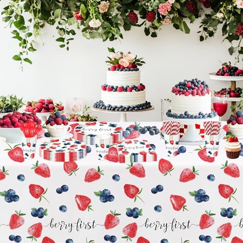 Berry First Birthday Tablecloth Set 3 Pack