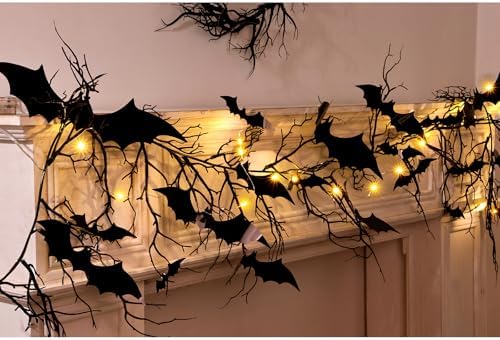 Gothic Halloween Banner with LED Lights
