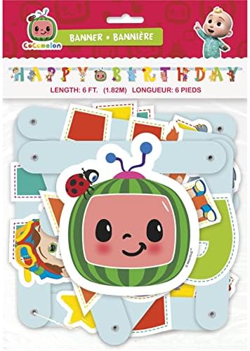 Cocomelon Happy Birthday Large Jointed Banner