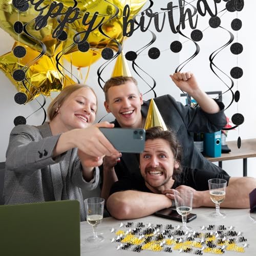 Glitter Happy Birthday Decorations Party Kit