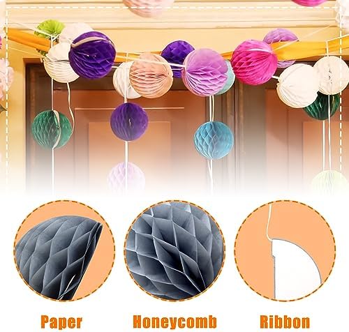 Ruidee 8 Piece Paper Honeycomb Balls Party Decoration