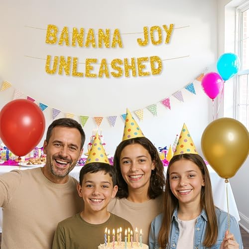 Meowoo Banana Joy Unleashed Decoration Banner