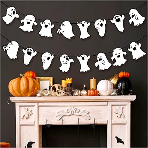 Cute Ghost Banner 2 Pack Halloween Decorations