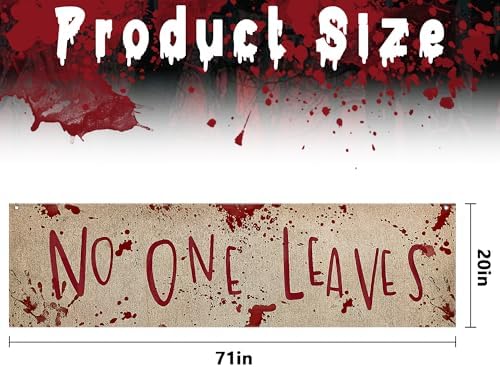 Watayo 71 x 20 Halloween Bloody Banner Yard Sign