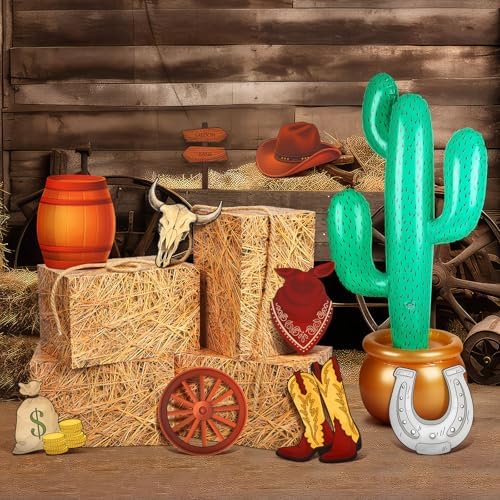 14 Pcs Western Cowboy Party Decorations Set