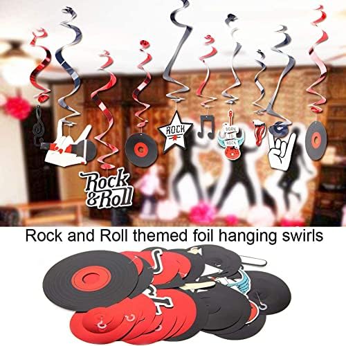 Rock and Roll Birthday Party Decoration 40pcs Easy Joy