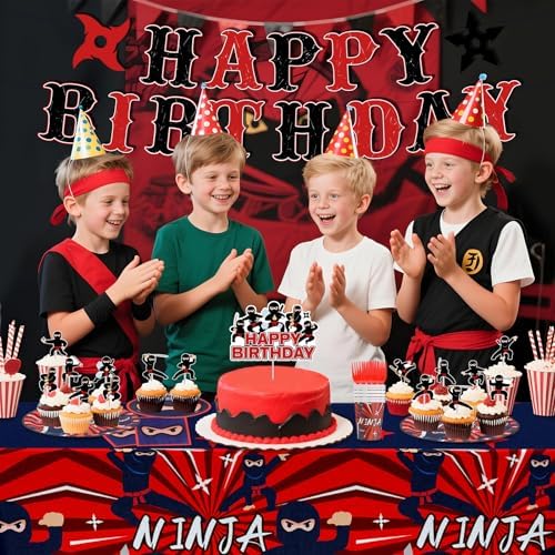 Ninja Birthday Party Decorations Set for Boys