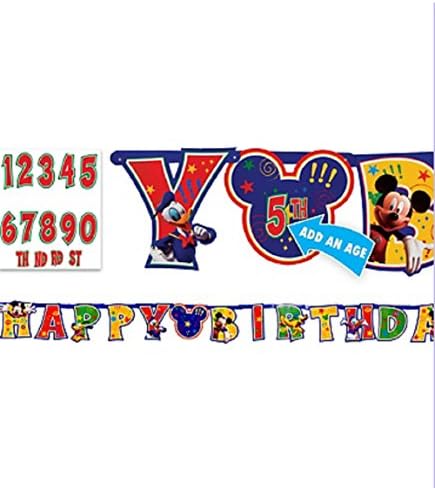 Disney Mickey Mouse Birthday Banner