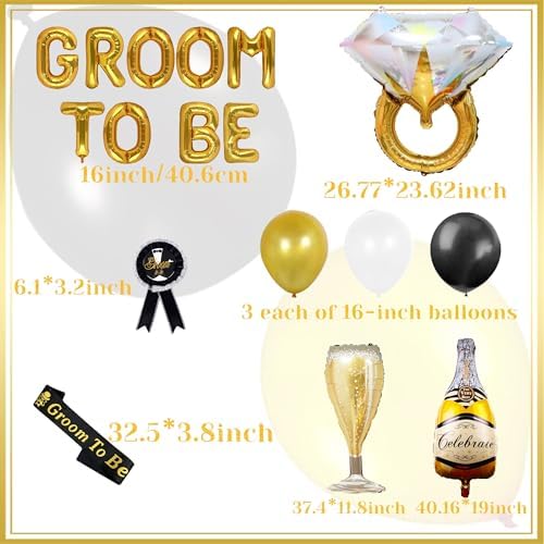 24 Pc Groom To Be Balloon Decoration Set