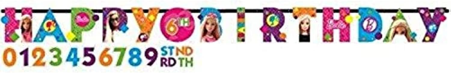 American Greetings Barbie Party Banner 1 Count