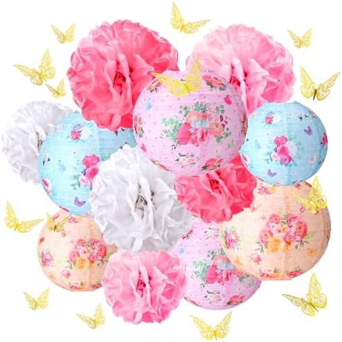 Rossesay 31 Pcs Spring Tea Party Decorations