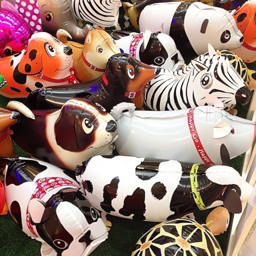 Walking Farm Animals Balloons Pack of 6 For Kids Party