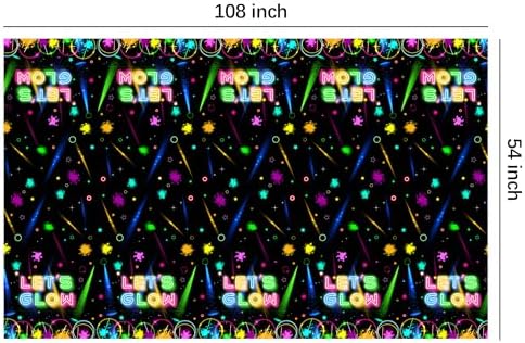 Neon Glow Birthday Tablecloth Set of 3