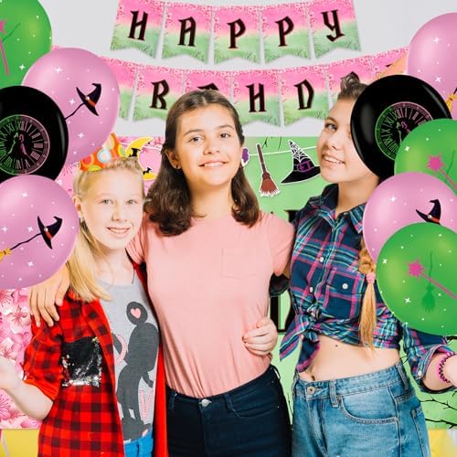 Witch Party Decorations Banner Birthday Backdrop 5x33 FT