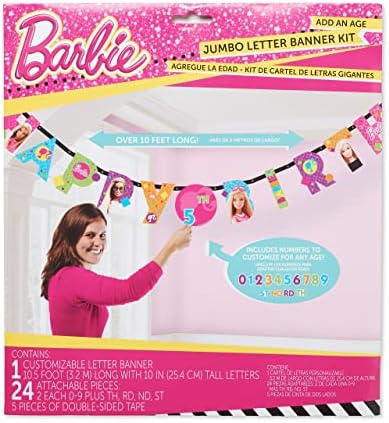 American Greetings Barbie Party Banner 1 Count