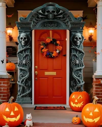 ALKB Halloween Door Banners 3 Pcs Cemetery Decor