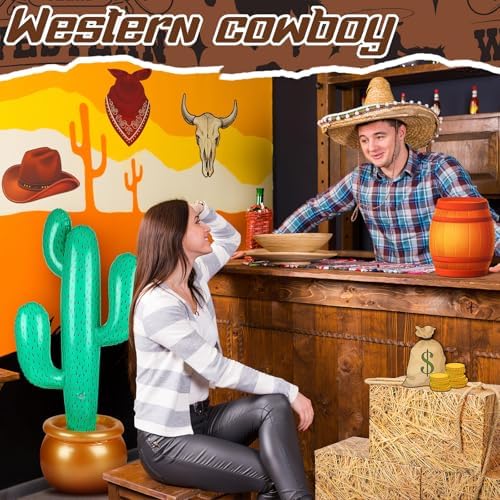 14 Pcs Western Cowboy Party Decorations Set