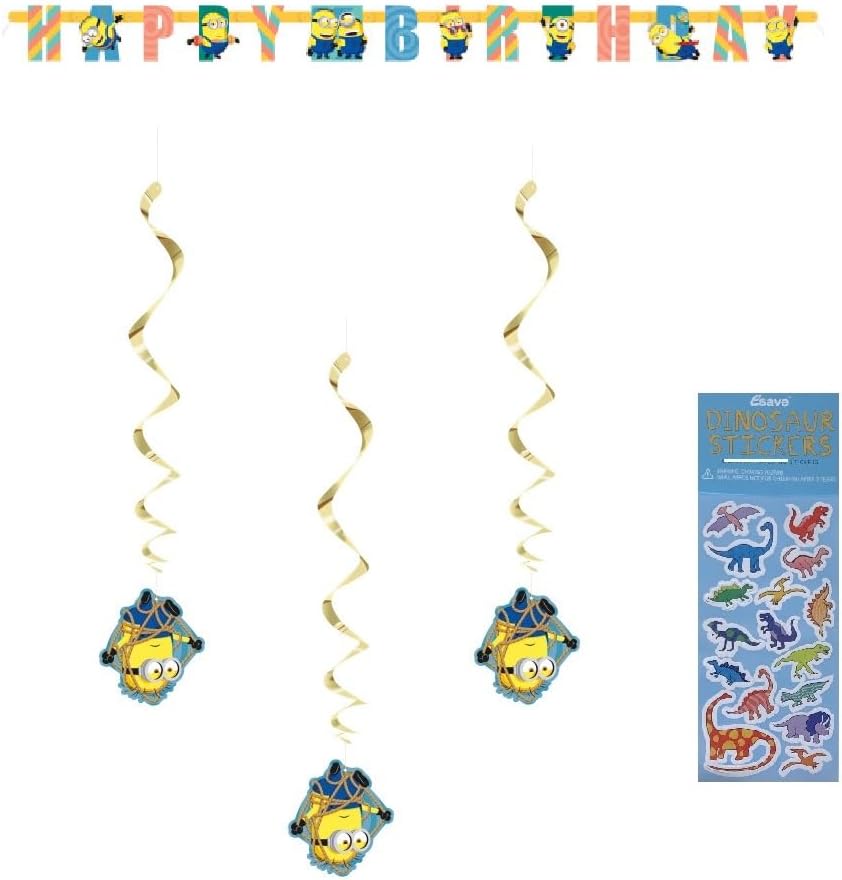 Despicable Me Birthday Banner and Decorations Bundle