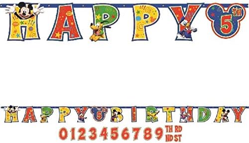 Disney Mickey Mouse Birthday Banner