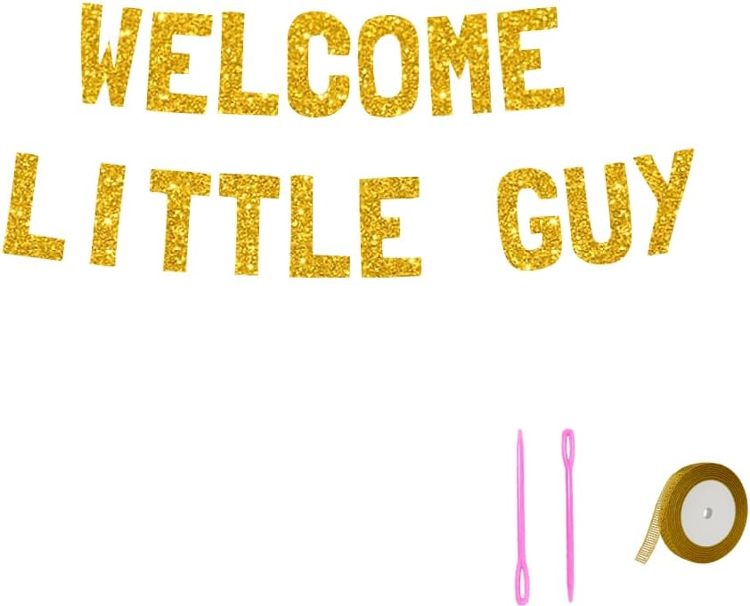 Meowoo Joyful Welcome Party Banner with Glittery Gold Letters