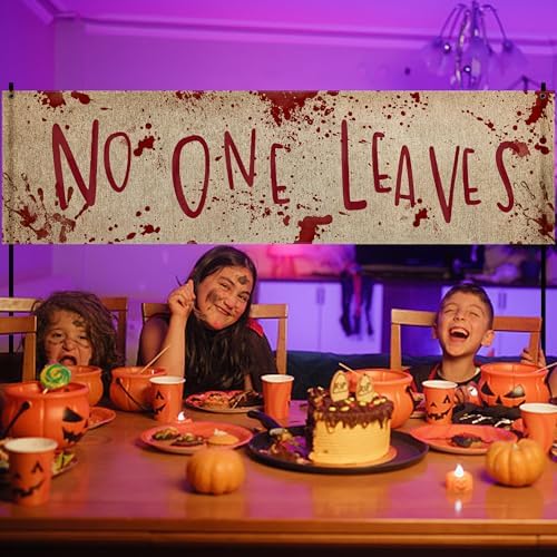 Watayo 71 x 20 Halloween Bloody Banner Yard Sign