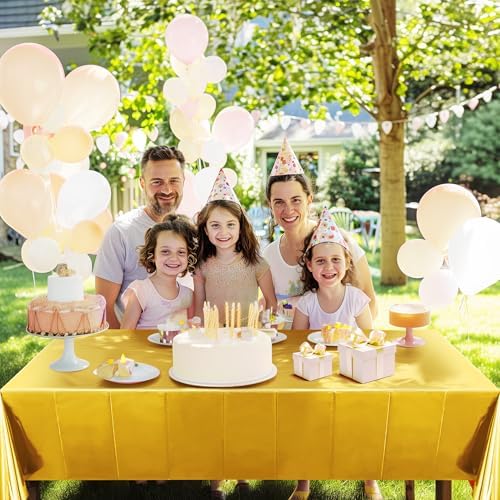 1 Piece Gold Foil Tablecloth 54x72 Inch Wedding Party Cover